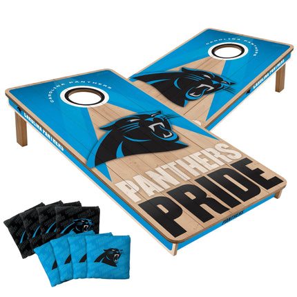 Carolina Panthers Cornhole Boards 2x4 Slogan Series