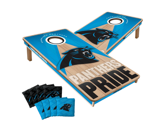 Carolina Panthers Cornhole Boards 2x4 Slogan Series