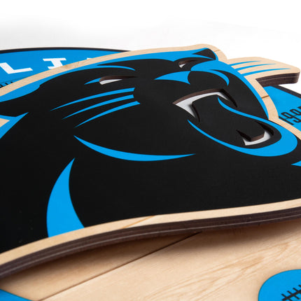 Carolina Panthers 3DX Circle Backer Wall Art