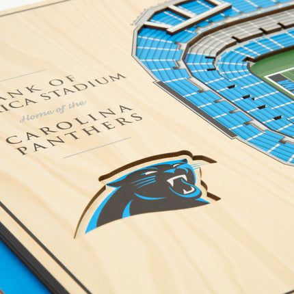 Carolina Panthers 5-Layer 3D StadiumView Wall Art