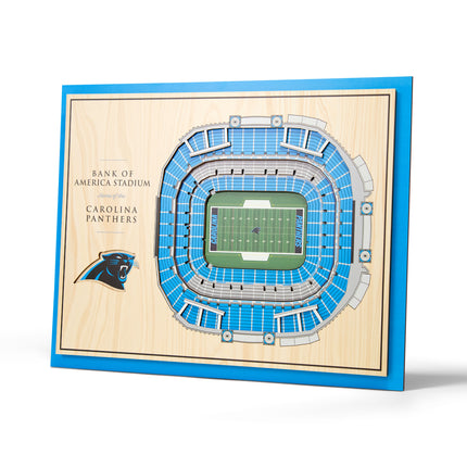 Carolina Panthers 5-Layer 3D StadiumView Wall Art