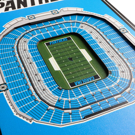 Carolina Panthers 8x32 3D Stadium Banner