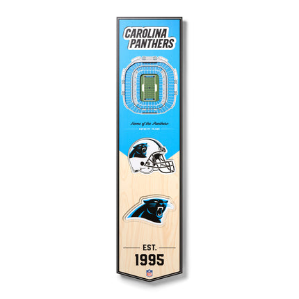 Carolina Panthers 8x32 3D Stadium Banner