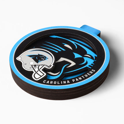Carolina Panthers 3D Logo Series Ornament