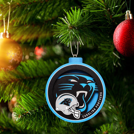 Carolina Panthers 3D Logo Series Ornament