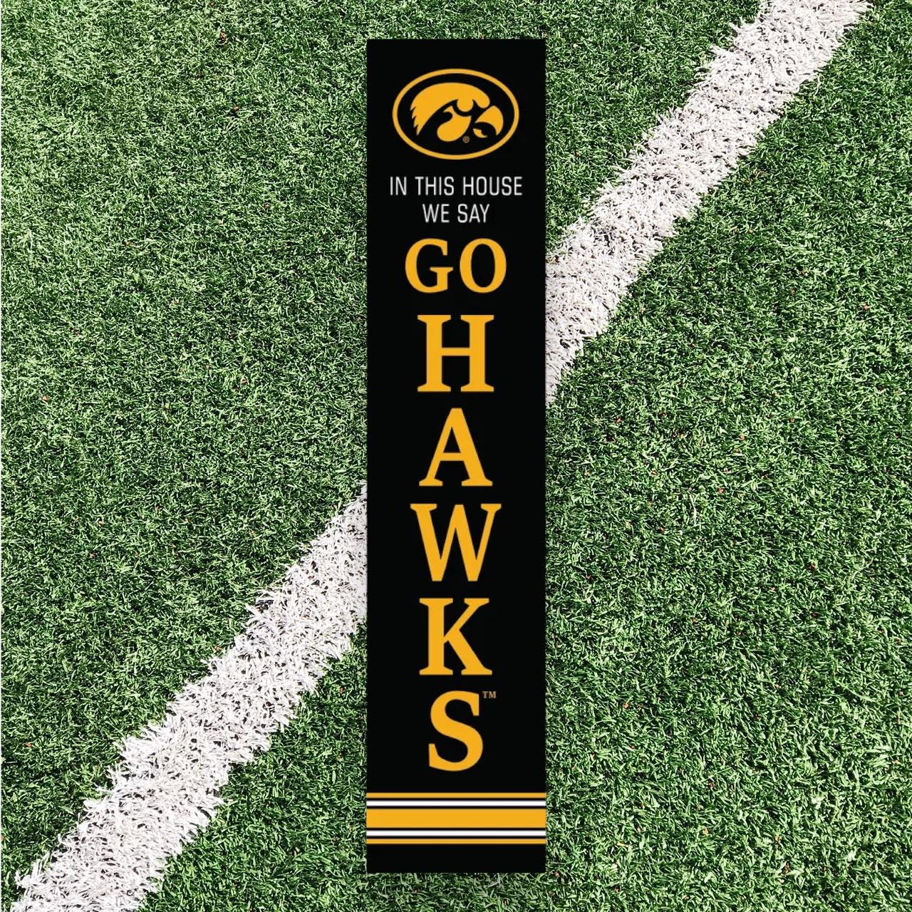 Iowa Hawkeyes Front Porch Leaner | Iowa Hawkeyes Sign (Officially Licensed)