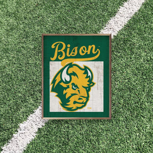 North Dakota State Bison Artwork | North Dakota State Bison Wall Art (Officially Licensed)