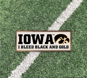 Iowa Hawkeyes Artwork | Iowa Hawkeyes Wall Art (Officially Licensed) Rectangle Rectangle