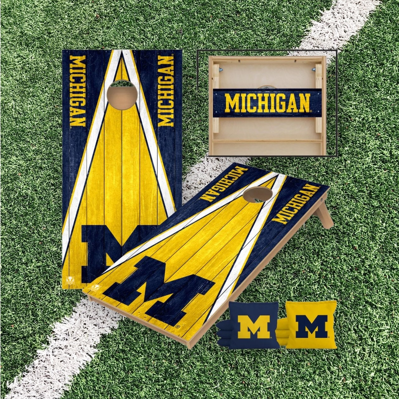 Michigan Wolverines Cornhole Boards 2x4 | Officially Licensed