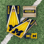 Load image into Gallery viewer, Michigan Wolverines Cornhole Boards 2x4 | Officially Licensed
