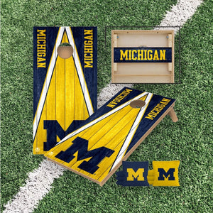 Michigan Wolverines Cornhole Boards 2x4 | Officially Licensed