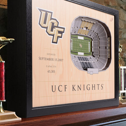 Central Florida Knights 25-Layer StadiumViews 3D Wall Art