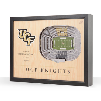 Central Florida Knights 25-Layer StadiumViews 3D Wall Art