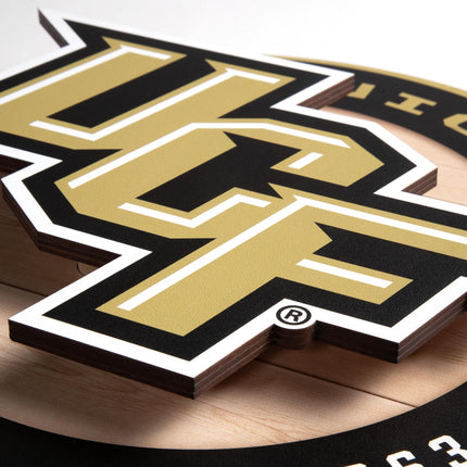 Central Florida Knights 3DX Circle Backer Wall Art