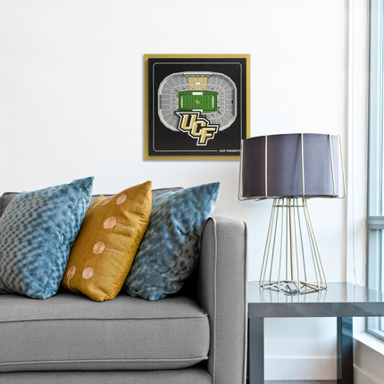 Central Florida Knights 3D StadiumView Wall Art 12x12