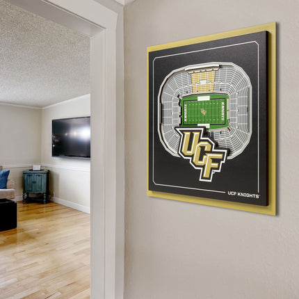 Central Florida Knights 3D StadiumView Wall Art 12x12