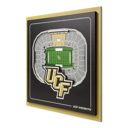 Central Florida Knights 3D StadiumView Wall Art 12x12