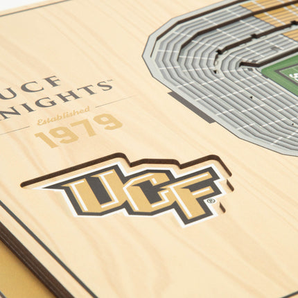 Central Florida Knights 5-Layer 3D StadiumView Wall Art