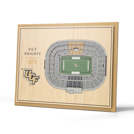 Central Florida Knights 5-Layer 3D StadiumView Wall Art