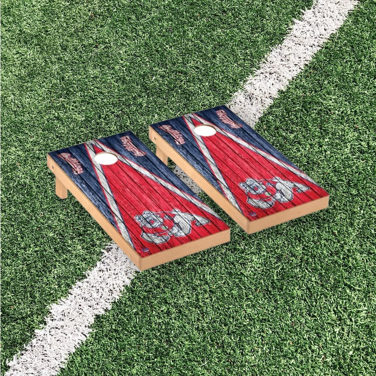 Fresno State Bulldogs Cornhole Boards 2x4 | Officially Licensed