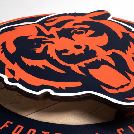 Chicago Bears 3DX Circle Backer Wall Art