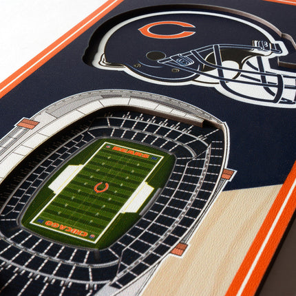 Chicago Bears 3D Stadium 6x19 Banners