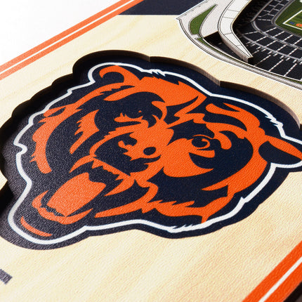 Chicago Bears 3D Stadium 6x19 Banners
