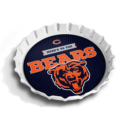 Chicago Bears Bottle Cap Serving Tray