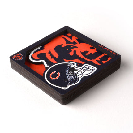 Chicago Bears 3D Logo Series Magnet
