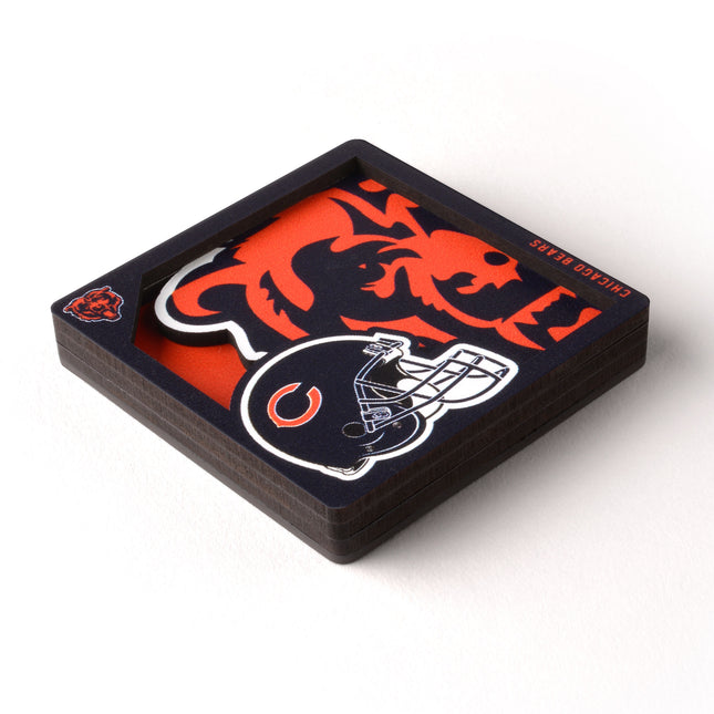 Chicago Bears 3D Logo Series Magnet
