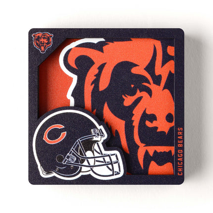 Chicago Bears 3D Logo Series Magnet