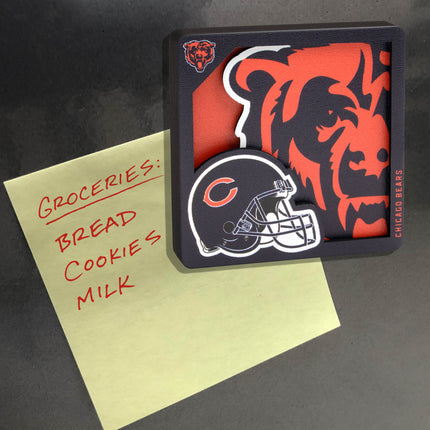 Chicago Bears 3D Logo Series Magnet