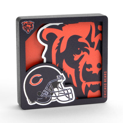 Chicago Bears 3D Logo Series Magnet