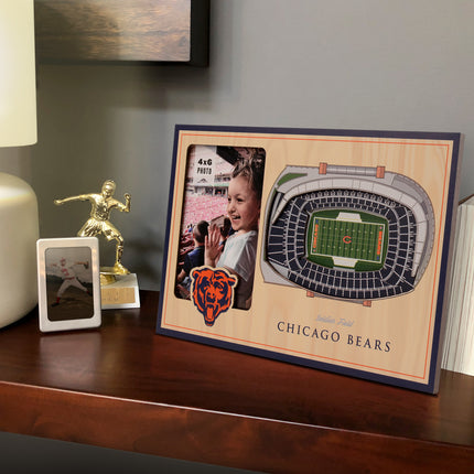 Chicago Bears 3D StadiumView Picture Frame