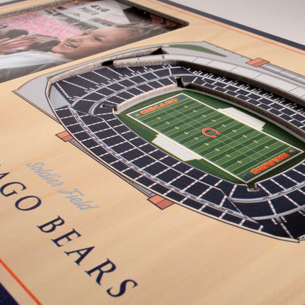 Chicago Bears 3D StadiumView Picture Frame