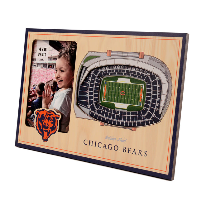 Chicago Bears 3D StadiumView Picture Frame