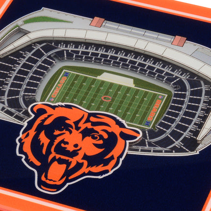 Chicago Bears 3D Stadium View Coasters