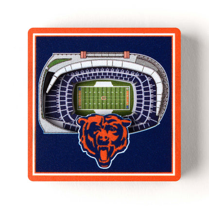 Chicago Bears 3D StadiumView Magnets