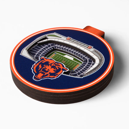 Chicago Bears 3D StadiumView Ornaments