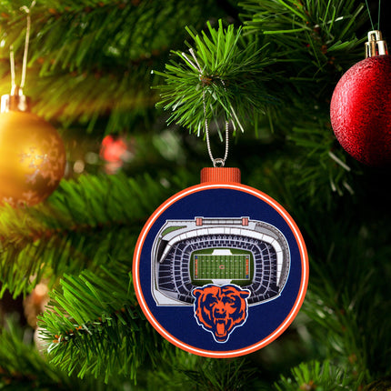 Chicago Bears 3D StadiumView Ornaments
