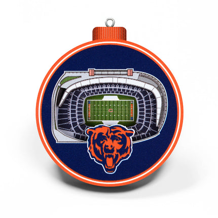 Chicago Bears 3D StadiumView Ornaments