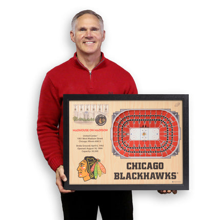 Chicago Blackhawks 25 Layer Arena Art