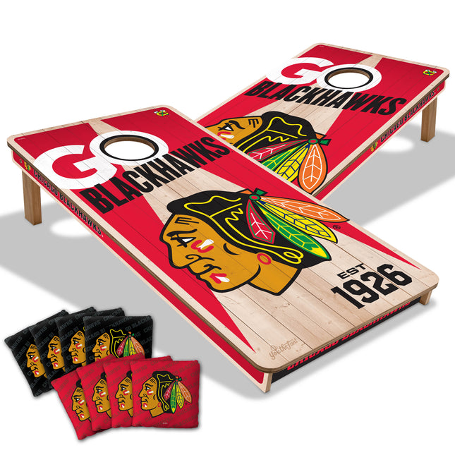 Chicago Blackhawks 2x4 Cornhole