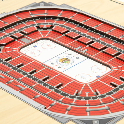 Chicago Blackhawks 5-Layer 3D StadiumView Wall Art