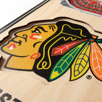 Chicago Blackhawks 3D Stadium 6x19 Banners