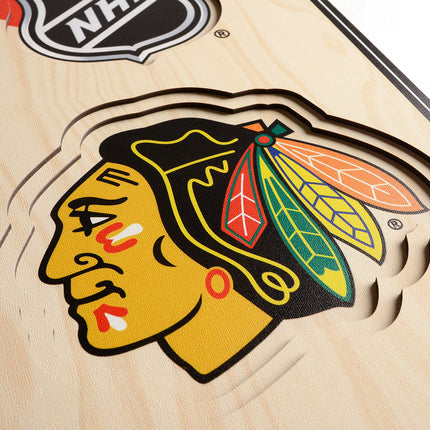 Chicago Blackhawks 8x32 3D Stadium Banner