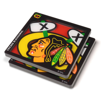 Chicago Blackhawks 3D Logo Series Coasters