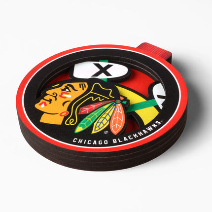 Chicago Blackhawks 3D Logo Series Ornament