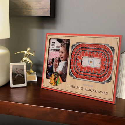 Chicago Blackhawks 3D StadiumView Picture Frame