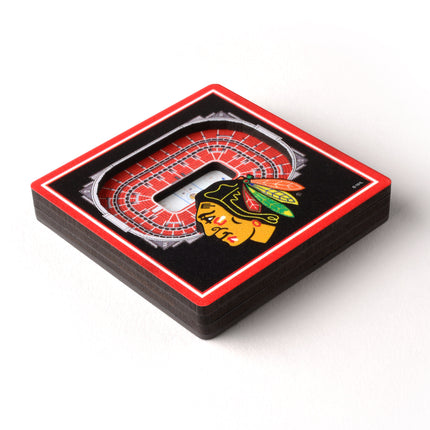 Chicago Blackhawks 3D StadiumView Magnets